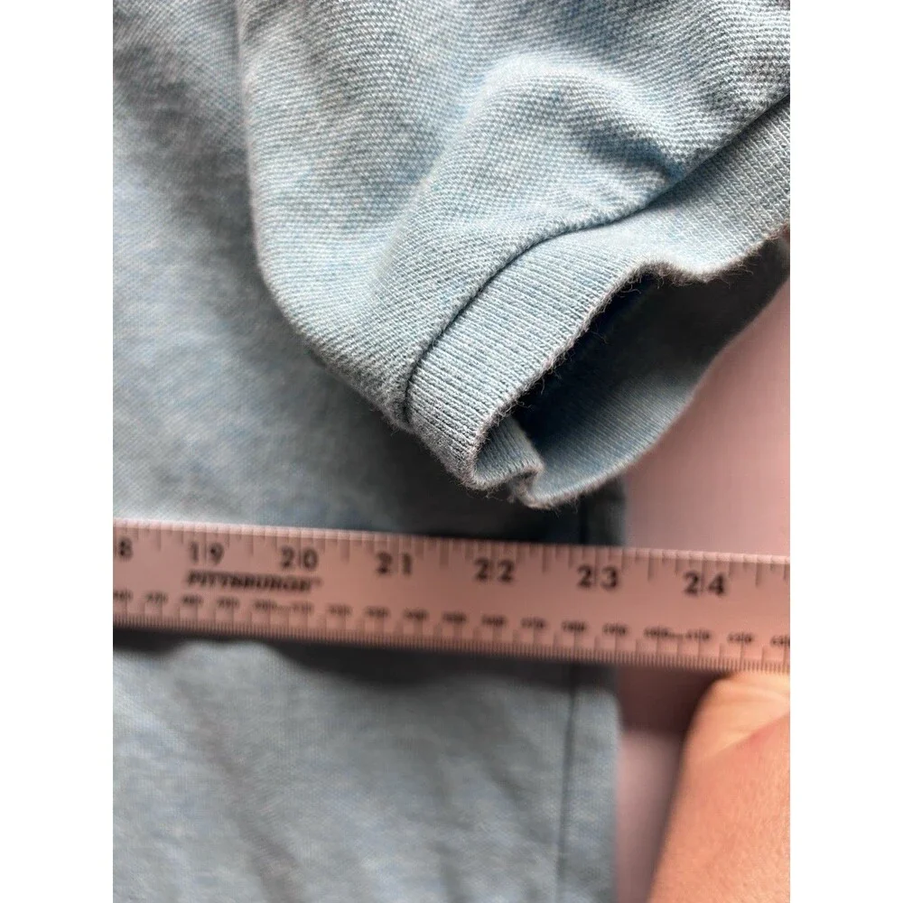 Polo Ralph Lauren Men’s XXL Custom Fit Soft Blue With Pink Pony Polo Shirt